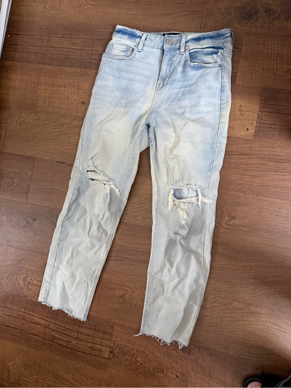 Indigo Rein Light Blue Ripped Skinny Jeans